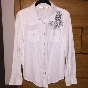 White Western Shirt